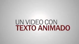 Video de texto animado