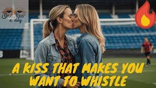 They Came for the Game  | Lesbian Couple Kiss in the Ground | An Off-field Love #kiss #lesbianlove