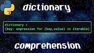 Python dictionary comprehension 