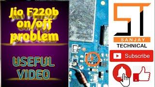 Jio f220b auto on off problem // jio phone restart hardware problem solve