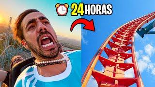 24 HORAS EN UN PARQUE DE DIVERSIONES! (mas extremo del mundo)