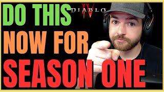 Diablo 4 - How To Prepare For Season One