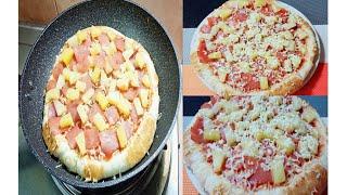 Frying Pan Hawaiian Pizza Recipe (no oven)