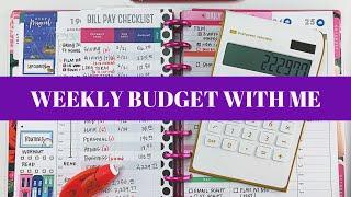 Weekly Budget With Me #happyplanner #budgetwithme