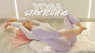 YOGA AND STRETCHING AT HOME — FLEXIBILITY | MORNING YOGA |VISUAL RELAX|SOLY ASMR| #yoga #stretching