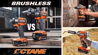 Ridgid 18V Brushless vs Ridgid Octane — Hammer Drill and Impact Driver Head-to-Head Challenge