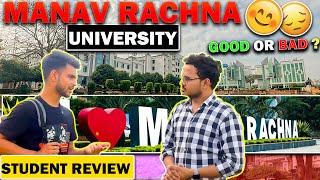 Manav Rachna University Student Review | MRU Faridabad Campus Tour | Placement | Vlog | Btech Fees