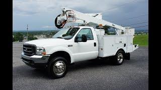 2002 FORD F550 BUCKET BOOM TRUCK 7.3 DIESEL 4x4 FOR SALE