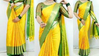 Wedding special silk saree draping tutorial tips & tricks | sari draping perfectly step by step