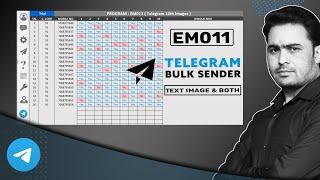 Telegram bulk Msg sender | Telegram msg with excel upto 10th images | Become Genius