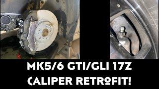 Everything You Need To Know About Retrofitting 17z Calipers on Your Mk5 GTI!