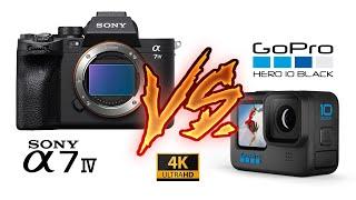 SONY A7IV VS GOPRO HERO 10 BLACK 4K. How worst is Gopro compared to Sony in 4k ??