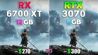 RTX 3070 vs RX 6700 XT - Test in 10 New Games