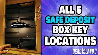 ALL 5 Safe-Deposit Box Key Locations in Halperin Hotel (DEAD ISLAND 2)