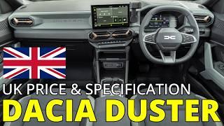 Dacia Duster UK Price & Specifications Announced | 4K