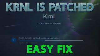 How to fix KRNL is Currently Patched! Roblox Auto Updates