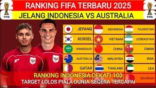 RANKING FIFA INDONESIA JELANG INDONESIA VS AUSTRALIA‼️DI KUALIFIKASI PIALA DUNIA 2026 ZONA ASIA