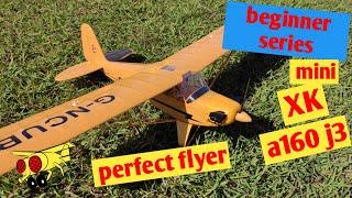 XK A160 j3 cub flight review mods mini RC plane with Gyro RTF