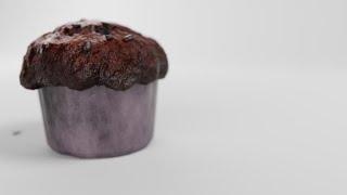 Muffin 3D Model Render - Preview