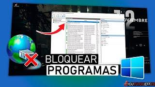 Bloquear un Programa con FIREWALL de Windows  Bloquear Acceso a Internet