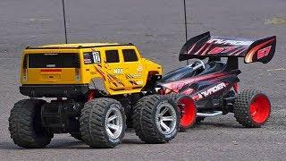 Машинки на радиоуправлении Nikko Hummer H2 1:10 и New Bright Invader 67 1:8 | RC Cars