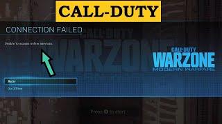 Unable to Access Online Services | Call of Duty | call of duty warzone connection failed