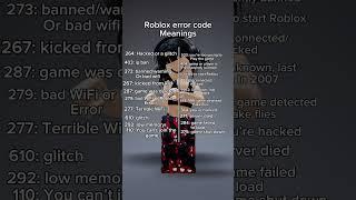 ROBLOX error code Meanings #roblox #music