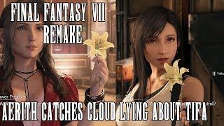 Aerith catches Cloud lying about Tifa - Final Fantasy 7 Remake in 4K | SPOILER WARNING, PS4