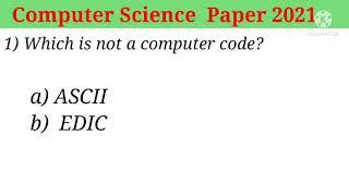 Computer Science MCQ'S | TEST 01| 2021 | NED ENTRY TEST