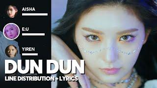 EVERGLOW - DUN DUN (Line Distribution + Color Coded Lyrics)