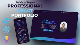 Build a Stunning React & Tailwind CSS Portfolio – Full 3-Hour Course! #ReactPortfolio