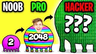 NOOB vs PRO vs HACKER In BLOB MERGE 3D!? (ALL LEVELS!)