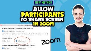How to allow participants to share screen in zoom 2024