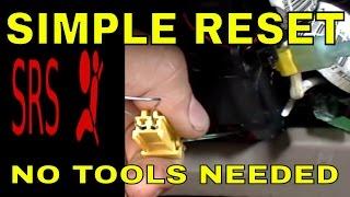 Honda Civic airbag (SRS) light reset acura