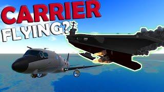 Aircraft Carrier Flies Away...  -  Simple Planes Gameplay