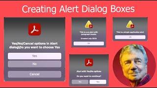 Creating Application Alert Dialog Boxes