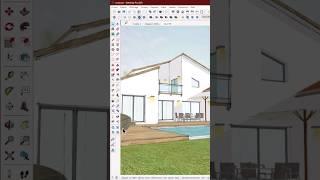 Dessiner une maison d'architecte avec  @SketchUp   #3d #architecture #sketchuppro