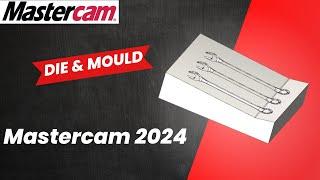 Mastercam 2024 Tutorial | Mill 3D Toolpath Mold & Die Machining
