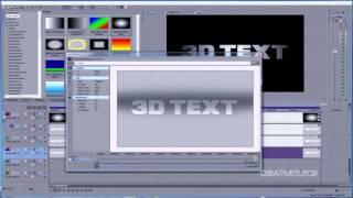 3D Текст в sony vegas