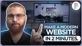 FIGMA TUTORIAL: Design modern UI/UX websites