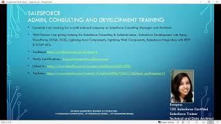 Swapna Salesforce Profile  | Salesforce Trainer | Consultant | Technical Architect | LWC |