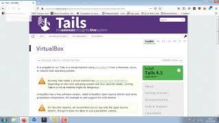 How to Install tails OS on virtual machine | Running Tails in a virtual machine