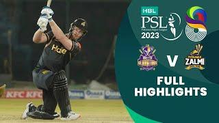 Full Highlights | Quetta Gladiators vs Peshawar Zalmi | Match 9 | HBL PSL 8 | MI2T