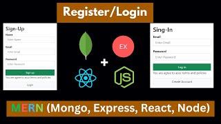 Login and Registration using MERN Stack | Mongo, Express, React and Node Authentication