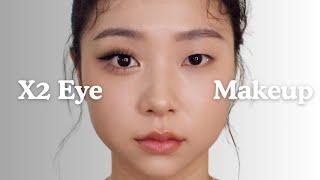 [무쌍 메이크업] X2 BIGGER EYE MAKEUP | DAILY MONOLID MAKEUP