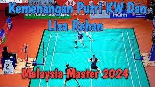 Momen Kemenangan Rehan Lisa dan Putri KW di Babak 16 besar Malaysia Master 2024