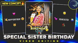 Sister Birthday Video Editing Alight Motion|| Girl Happy Birthday Status Editing Alight Motion