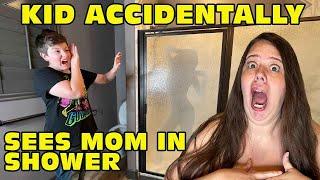 Kid Temper Tantrum Accidentally Walks In While Mom Was Sh0wering! [Original]