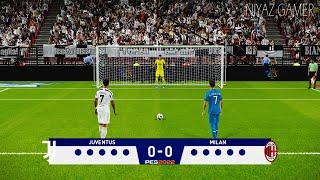 PES 2022 | Juventus vs Milan | Penalty Shootout | Gameplay PC - C.Ronaldo vs Milan