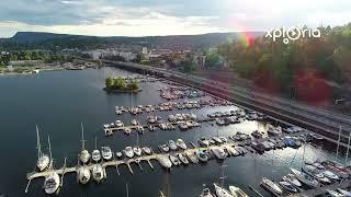 Sandvika, South Norway 2018.07 aerial video